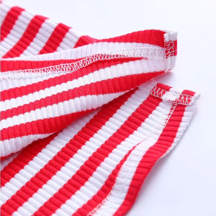 SheeCute-Girls-Dress-New-Arrival-Kids-Casual-Knee-Length-Dress-Chindren-Cotton-Striped-Straight-Short-Sleeve