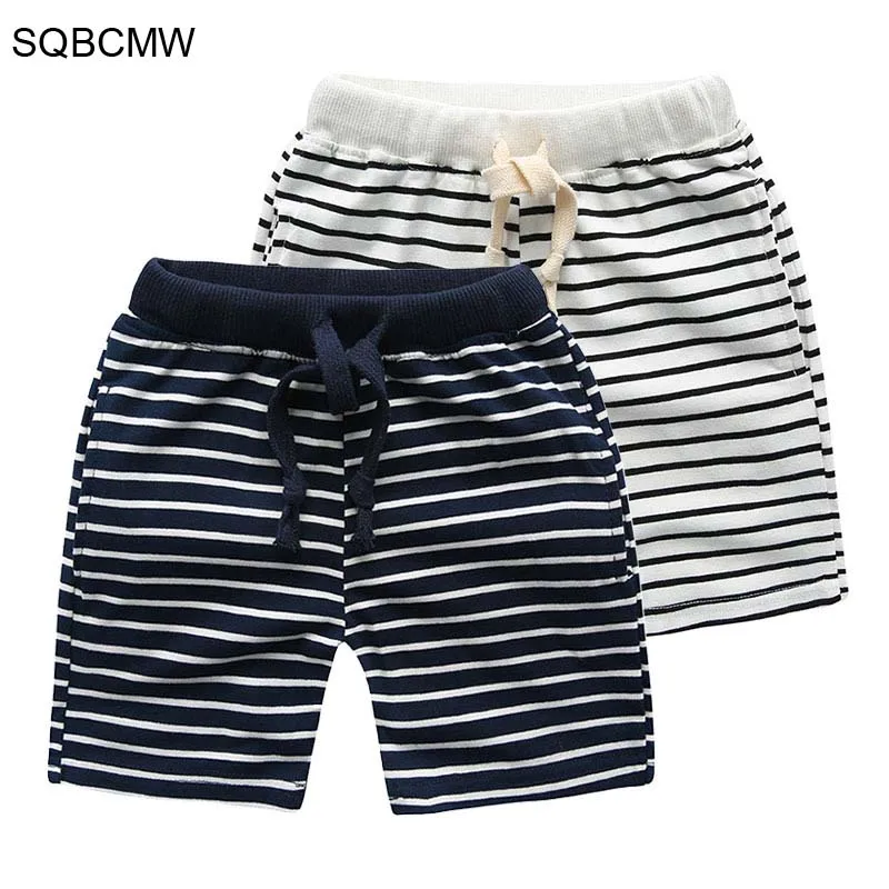 

2019 stripe fashion Kids Trousers Children Pants for baby boys summer beach loose shorts size90~130 Girls Clothes
