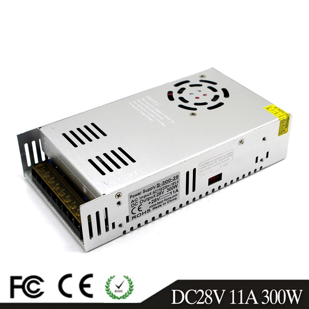 best Price 28V DC Power Supply 11A 300W Transformer 110V 220V AC DC28V