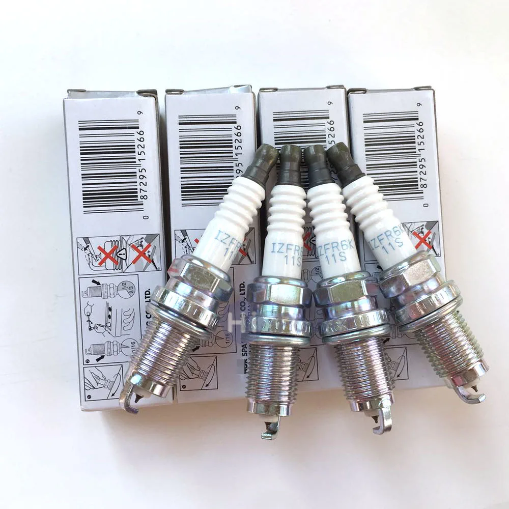 4 шт. IZFR6K11S 5266 9807B 561BW Автомобильная Лазерная иридий Свеча зажигания для Honda Civic DX/EX/LX