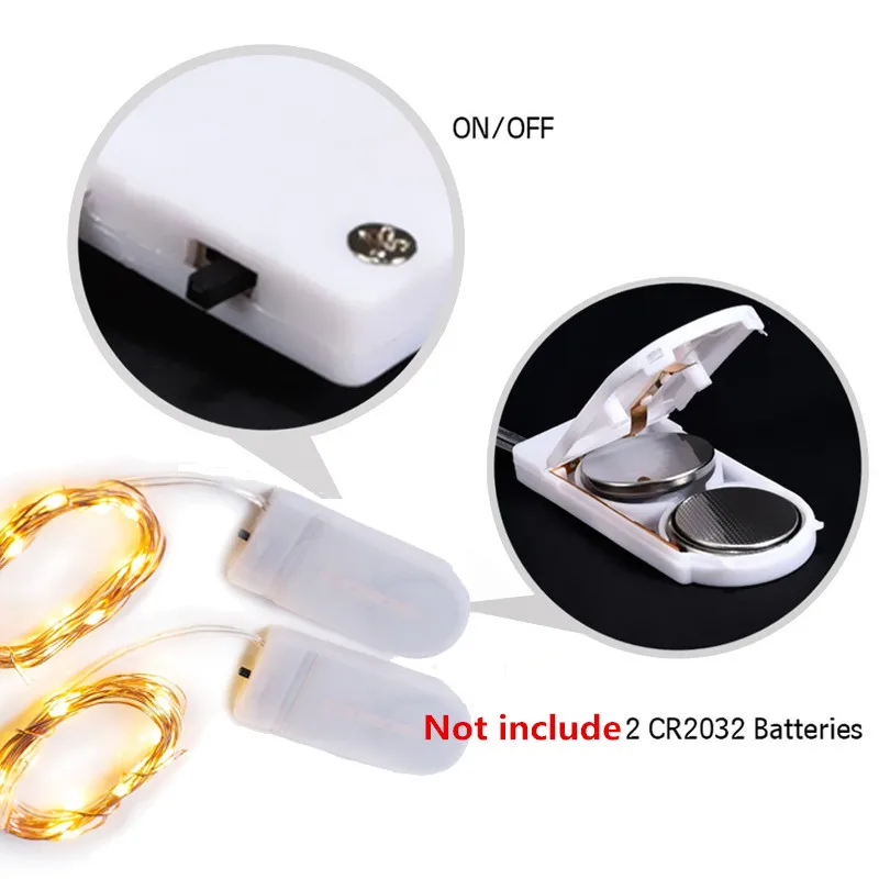 Chiclits Garland Led Light String 2M3M Copper Wire Fairy Lights Christmas String Waterproof Outdoor Battery Powered Led Light (19)_