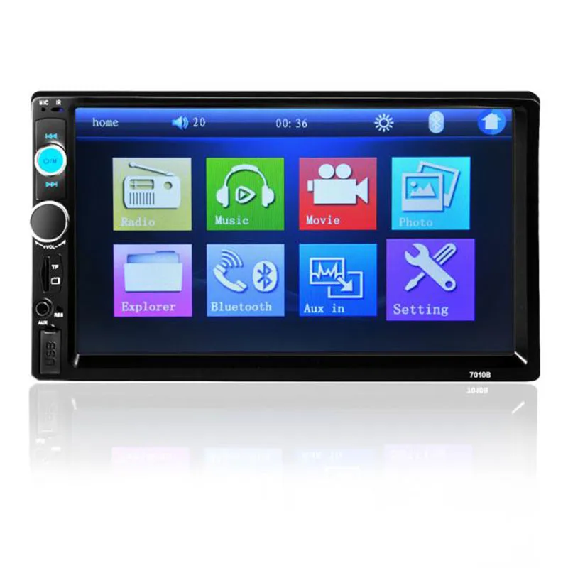 

2016 New 7Inch HD Bluetooth Touch Screen Car Stereo Radio 2 DIN FM/MP5/MP3/USB/AUX + Camera Multimedia Player Host Free Shipping