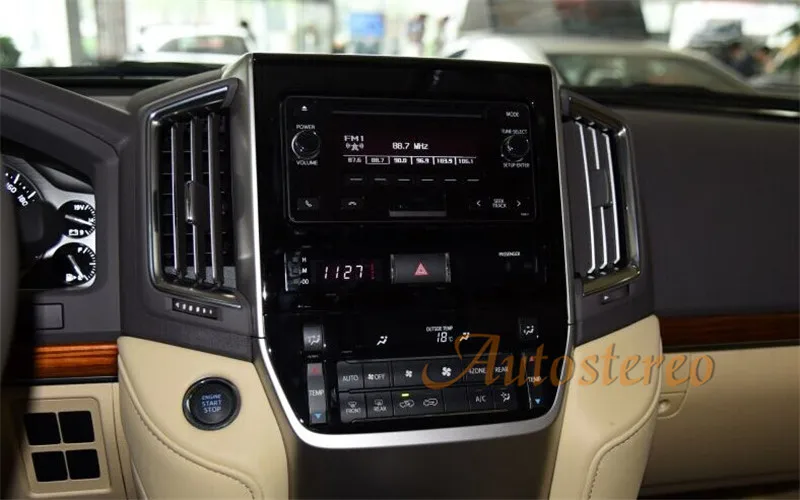Flash Deal Android 9.0 4GB Tesla style Car GPS Navigation For TOYOTA LAND CRUISER LC200 16+ multimedia player radio tape recorder head unit 1