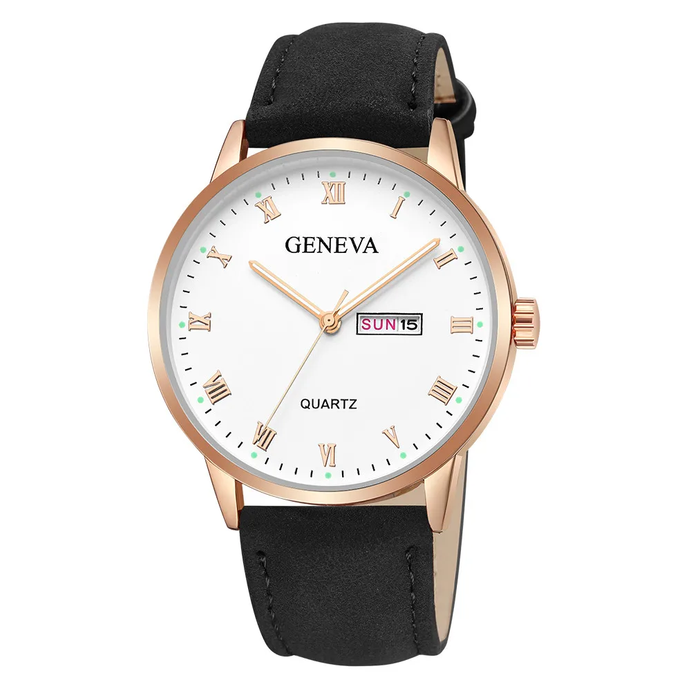 

Hot Sale Women Watch Clock Quality Quartz Wrist Watches Round Dial Business Calendar Ladies Watches Montre Femme Kol Saati #W