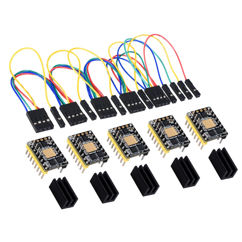 4/5 комплектов, BIGTREETECH TMC5160 V1.2 SPI шаговый двигатель бесшумный драйвер StepStick VS TMC2130 SPI для СКР V1.3 PRO 3D-принтеры Управление доска