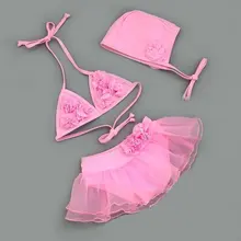 Милое детское бикини, купальник, купальный костюм для детей, Детский бикини, детский купальник, пляжный Детский бикини с шапочкой