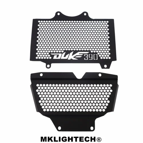Mklighttech для KTM DUKE390 DUKE 390- алюминиевый мотоциклетный радиатор защитная решетка для водяного бака - Цвет: Черный