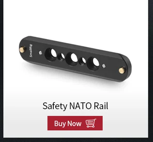 SmallRig БЫСТРОРАЗЪЕМНАЯ безопасность Nato Rail 70 мм длиной Пружинные штифты для RED Epic/Scarlet/камера blackmagic-1195