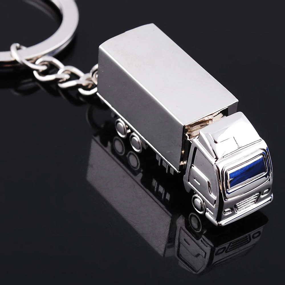 Wholesale truck Key chain Metal Solid Personality Van Car Keychain With