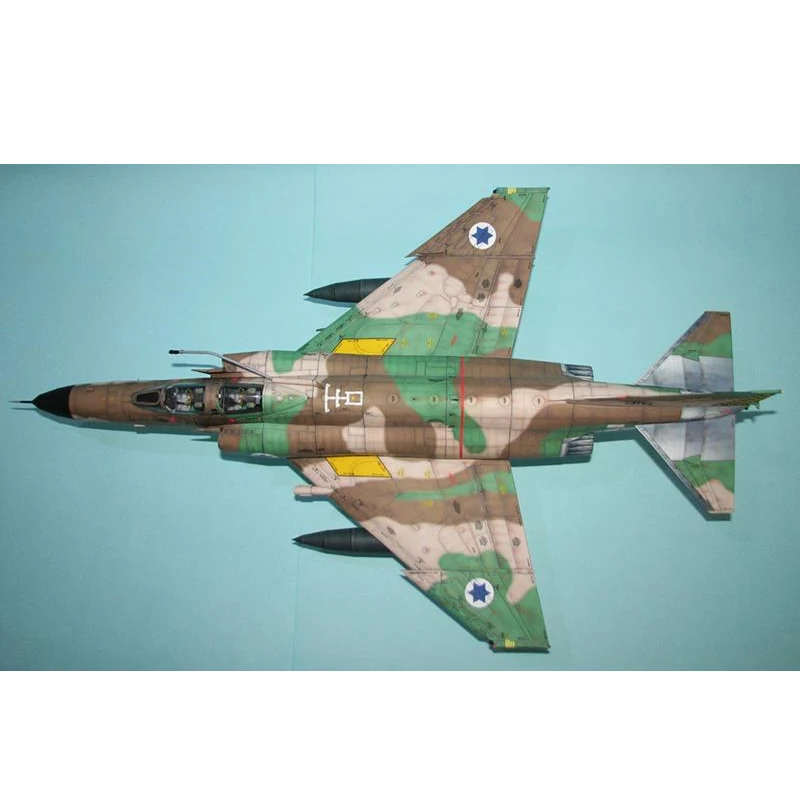 3D бумажная модель для самостоятельной сборки из Израиля 1:32 F 4E Phantom II Fighter детская игрушка подарок