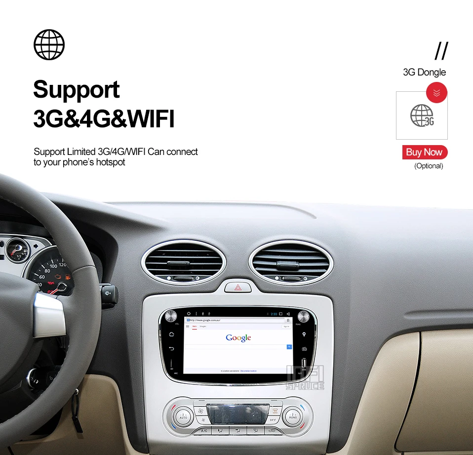 Cheap Android 8.1 Car dvd for Ford focus Mondeo S-max smax Kuga c-max 2009 2010 2011 with radio gps media player 1024*600 navigation 16