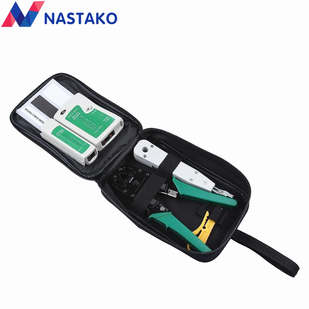 Buy NASTAKO Network Cable Tester RJ45 Kit RJ45 Crimper Crimping Tool Punch Down RJ11