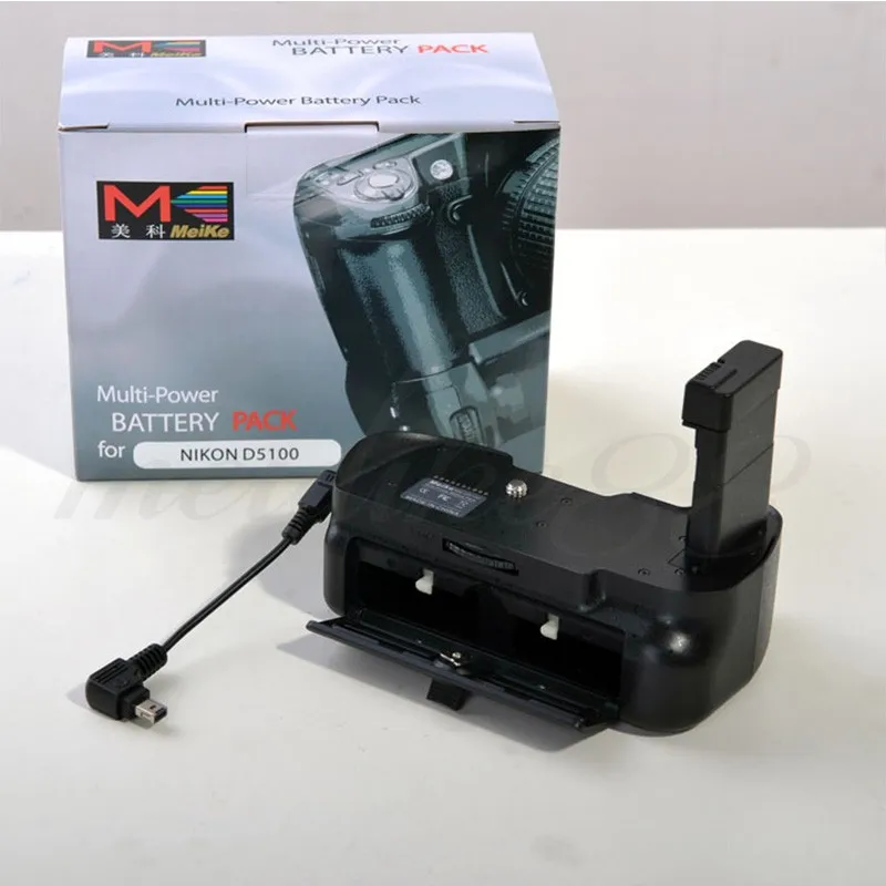 MEIKE-Good-Quality-MK-D5100-Vertical-Battery-Grip-for-Nikon-D5100-EN-EL14-Free-Shipping-Fast