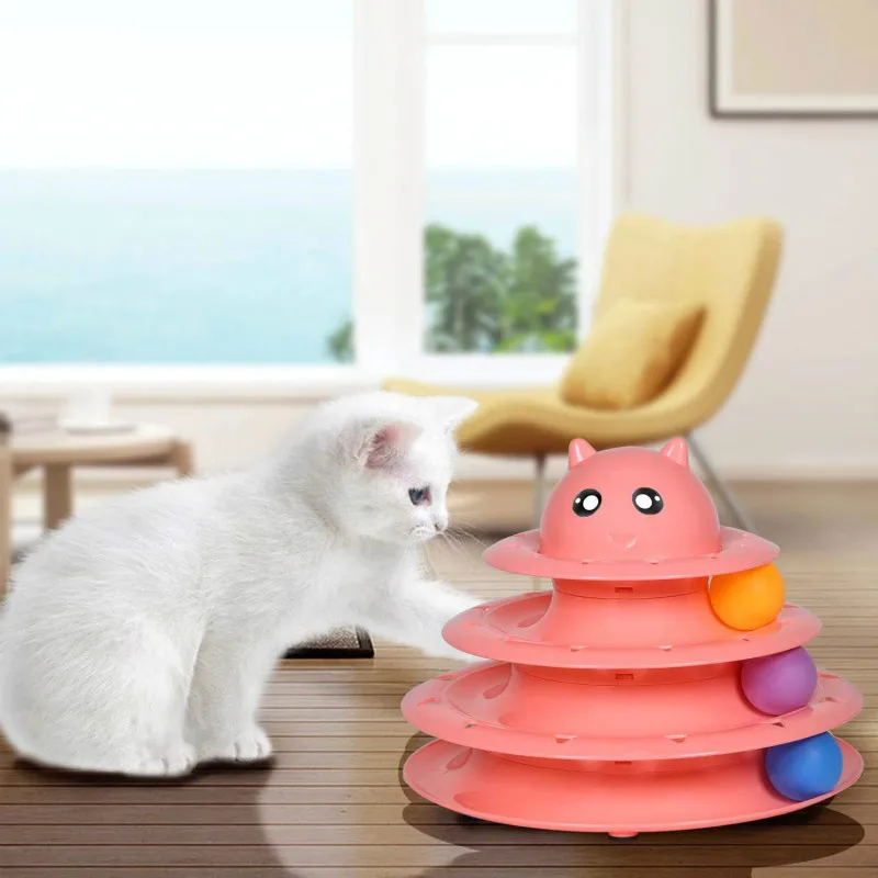

Pet three-layer turntable cat fun toy scratch board pet claw grinding supplies