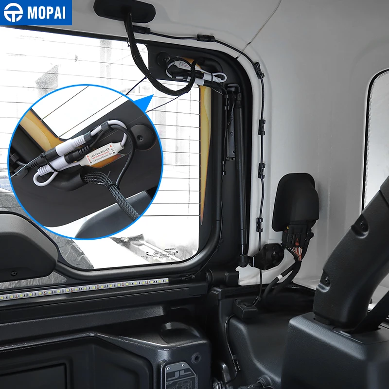  Mopai Car Tailgate Glass Lift Door Light Led Lamp for Jeep Wrangler TJ JK JL 1997-2019 Rear Tail Tr