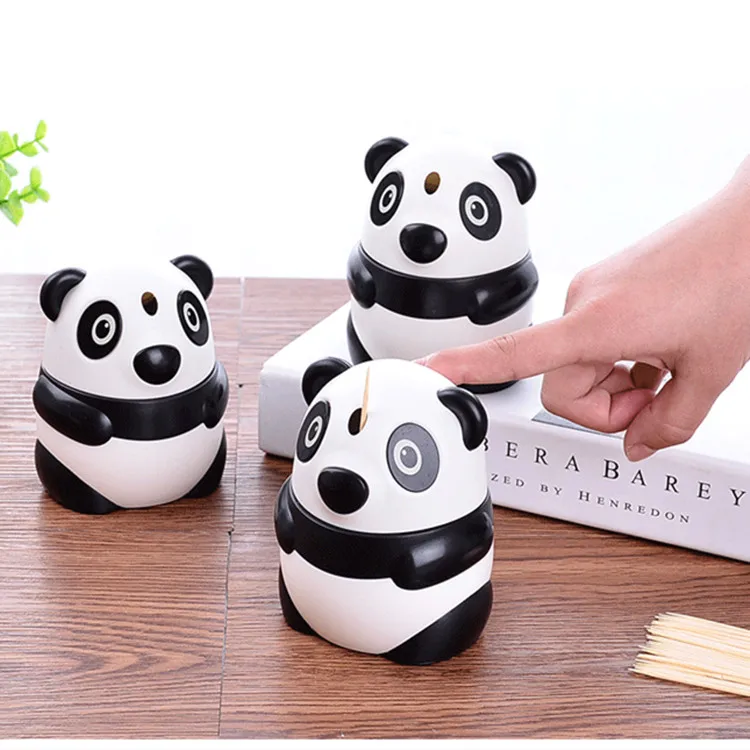 

Creative Panda Shaped Automatic Toothpick Holder Pocket Small Toothpick Box Toothpick Storage Box Toothpick Dispenser