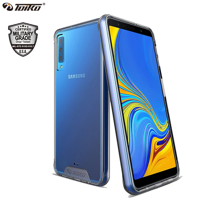 

TOIKO Chiron Transparent Cases for Samsung Galaxy A7 A9 2018 Phone Accessory Shell Shockproof TPU PC Hybrid Back Cover A750 A920