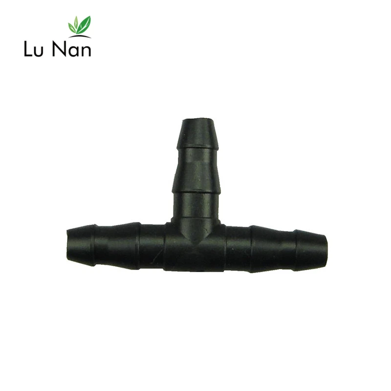 

50 Pcs Sprinkler Irrigation 1/4 Inch Barb Tee Water Hose connectors Pipe Hose Fitting Joiner Drip System for 4mm/7mm Hose