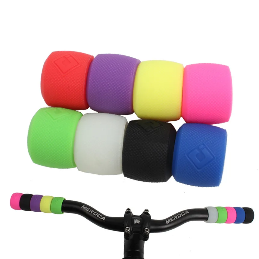 Складной велосипед MTB Горный для велосипеда из силикона бар раздвижные шаг сбалансированные ручки-кольца цветной руль