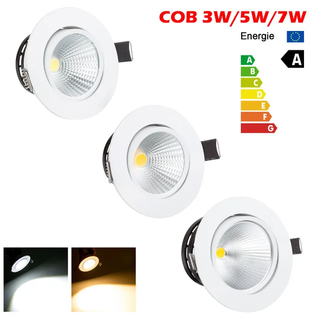 mini led cob ceiling light 3w 5w 7w warm white cold white recessed