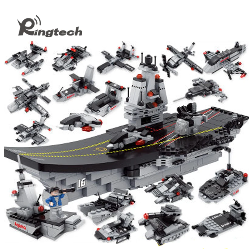 Ringtech Леле брат 8 в 1 Carrier strike группы 676 шт. building block|Блочные конструкторы| |