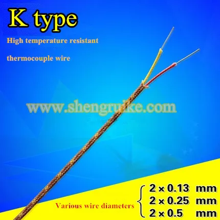 

High temperature resistant J type T type K type thermocouple temperature measuring line tt-k-30