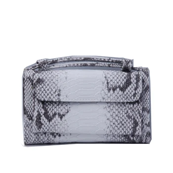 

New python snake pattern day clutch bag women chain shoulder slant bag Crossbody bag ladies long fashion wallet women purse