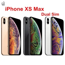 Apple iPhone XS Max Dual Sim 6," ram 4 Гб rom 64 Гб/256 ГБ/512 ГБ мобильный телефон Hexa Core 12 Мп+ 12 МП IOS12 A12 Bionic NFC