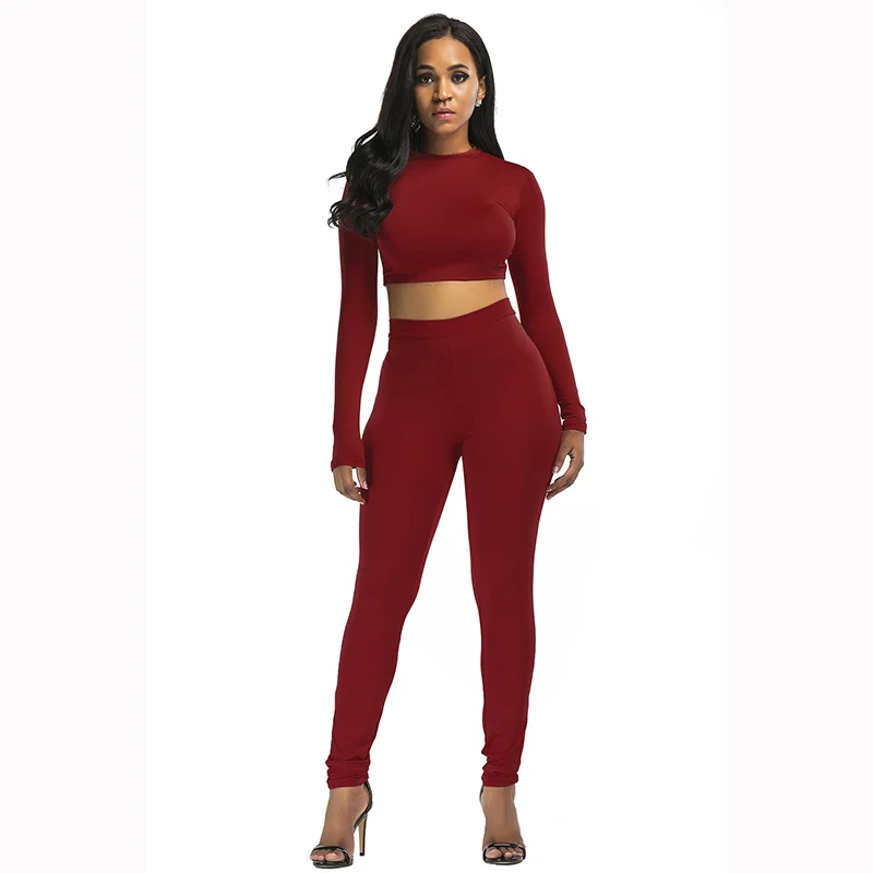 

XIKOI Women Sexy Jumpsuits Summer Two Pieces Sets Skinny Club Black Jumpsuit Female Solid Cropped Tops Long Bodysuit Jumpsuits