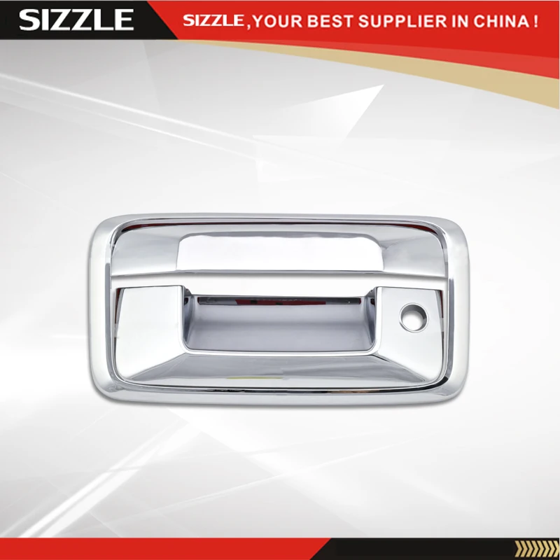 Tailgate Handle Cover Chrome 3pcs No Camera Hole For Chevrolet