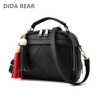 DIDA BEAR Women Small Leather Shoulder bags Girls Crossbody Messenger bag Lady Handbag and Purse Femme