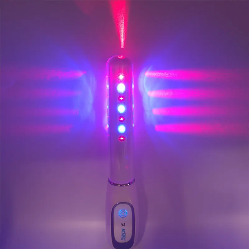 Комбинирующий синий свет и лазер противовоспалительный вагинальный массажный вибратор Медицинское Терапевтическое устройство