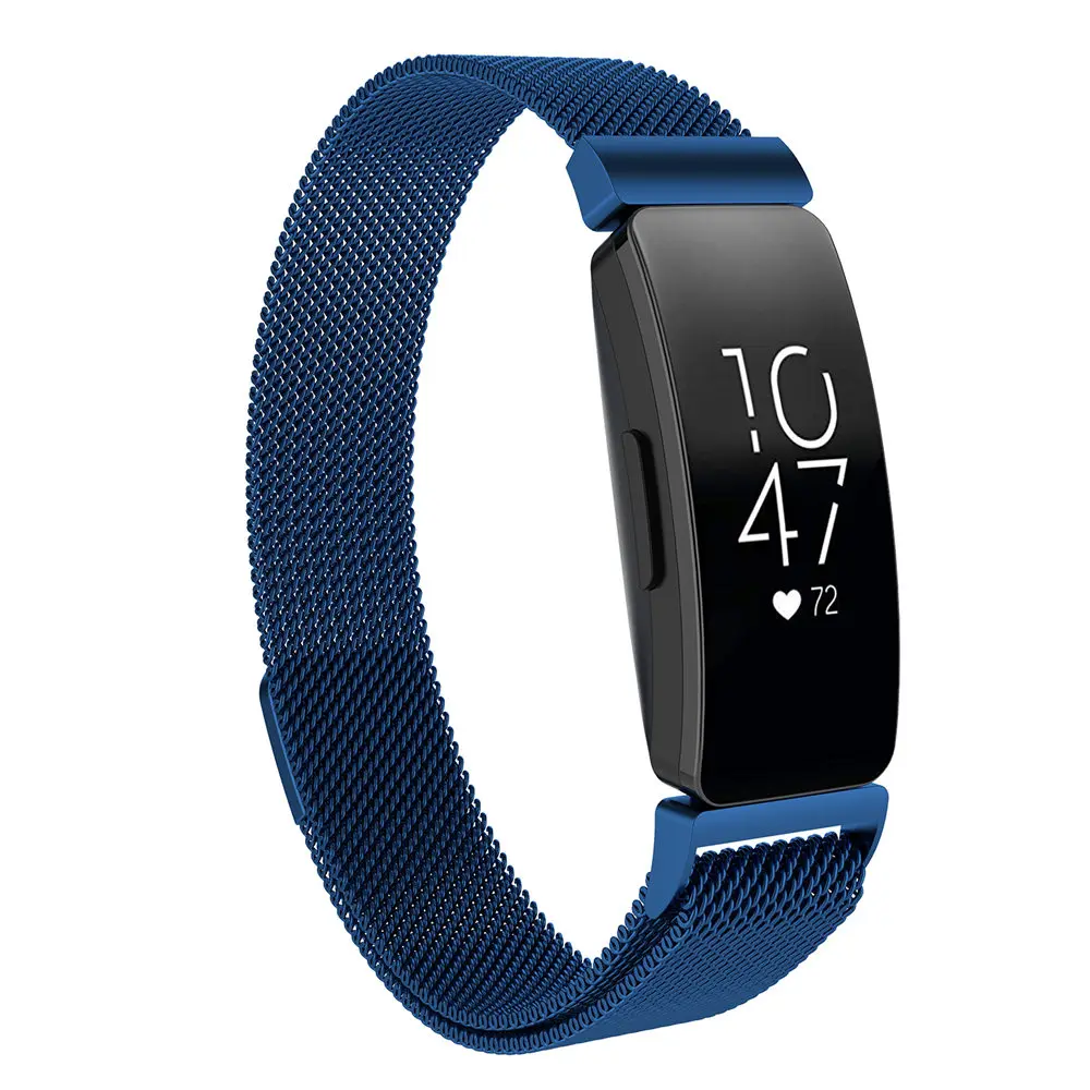 Для Fitbit Inspire HR замена Milanese Loop Магнитный нержавеющая сталь Ремешок Браслет Betl для Fitbit Inspire аксессуары - Цвет: 7