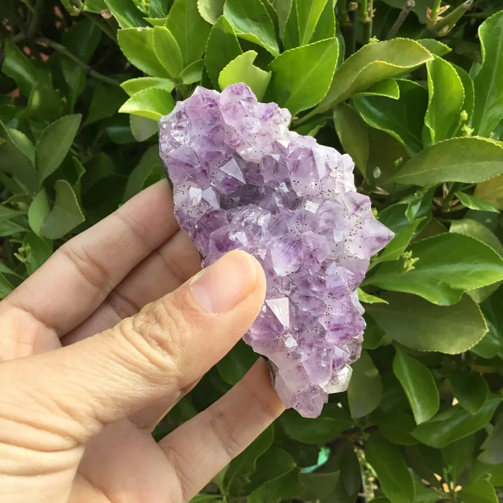 

140g Natural raw purple quartz crystal Amethyst quartz crystal cluster bulk