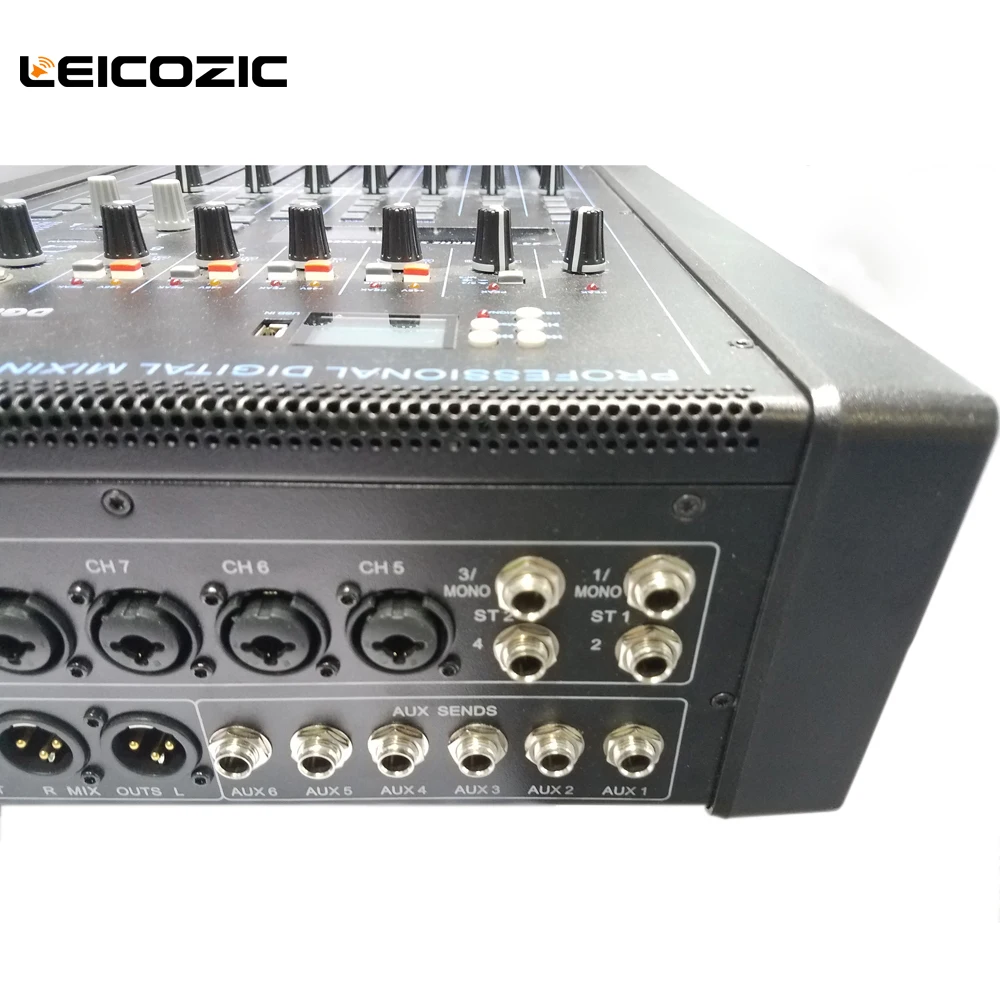 Профессиональный цифровой миксер leicoзиc 8 канальная Цифровая микшерная консоль с