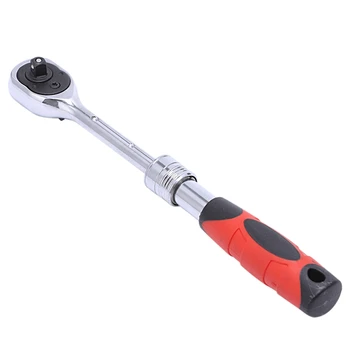 

Two-Way Retractable Fast Ratchet Wrench Long Sleeve Large Flying Wrench 72 Tooth Telescopic Handle Afterburner Tool