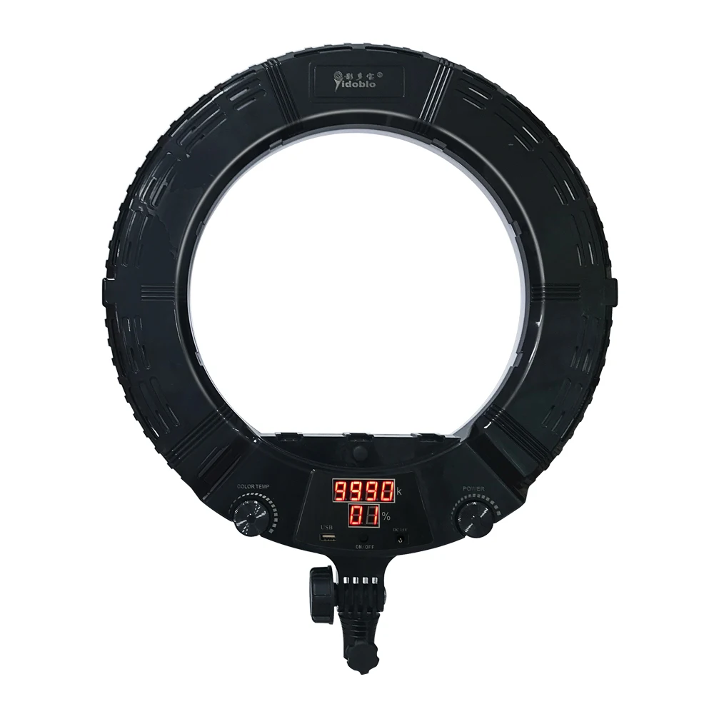

Yidoblo AX-480DII Bluetooth APP Control Bio-color Ring Lamp 2800K-9900K Digital display 18" 240 Pcs LED Ring Light LED Lamp