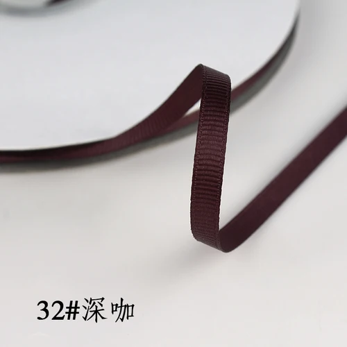 Elegant 6mm Grosgrain Satin Ribbons for Decorations and Crafts