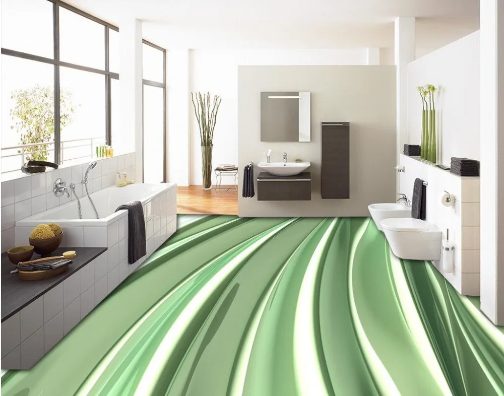 

Creative 3d floor photo liquid flow lines self adhesive waterproof murals custom 3d floor tiles plastic flooring