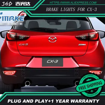 

Free shipping Tail light parking warning rear bumper reflector for Mazda CX-3 CX3 CX 3 2016 2017 Car styling