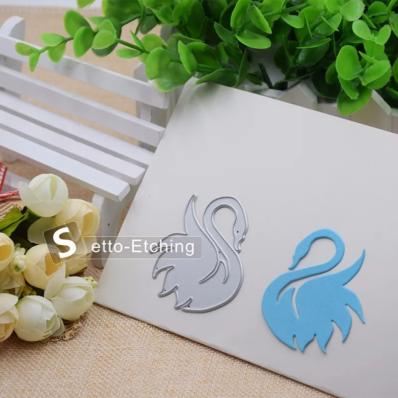 

Lovely Pretty Swan Metal Cutting Dies Stencils for DIY Scrapbooking/photo album Decorative Embossing DIY Paper Cards Craft Gift