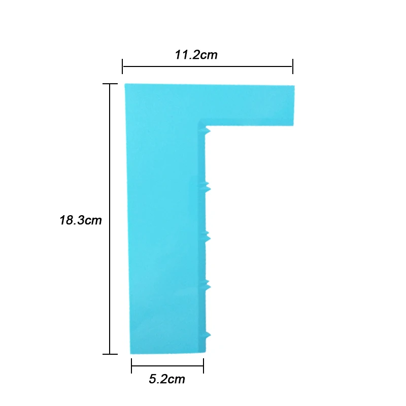 WALFOS скребок для торта разглаживатель мастики мусс крем шпатель край Гладкий кухонный торт форма для печенья инструменты для украшения выпечки - Цвет: WALFOS B