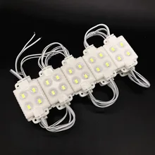 1000 шт./лот SMD 5730 4 светодиода квадратный модуль для наружной рекламы освещения 12 В белый модуль