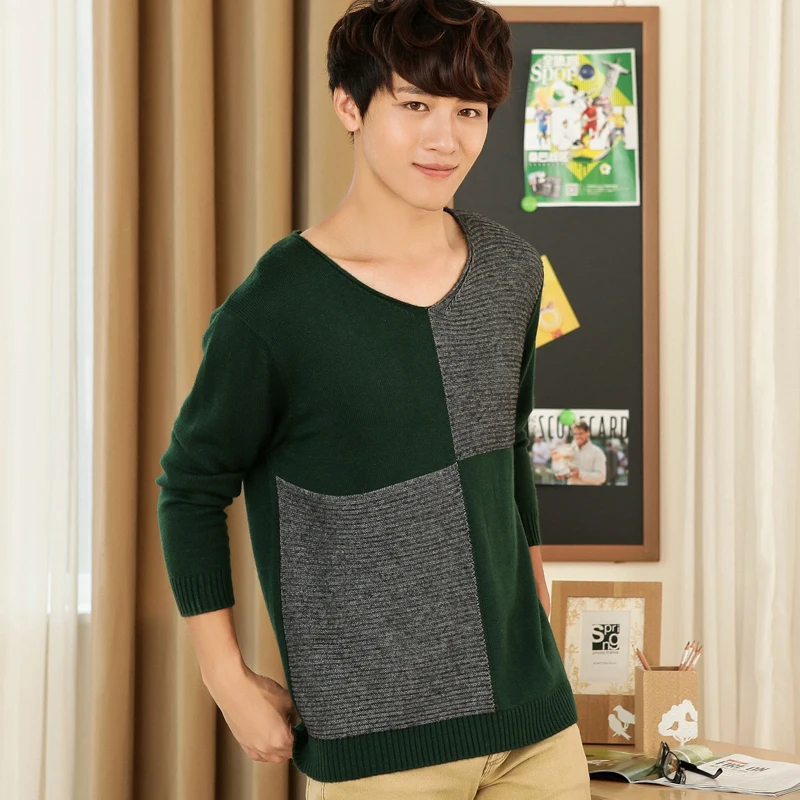 2017 spring autumn new fashion mens merino wool sweaters