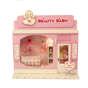 

DIY House Mini European Toy Shop Manual Assembly Model C-003