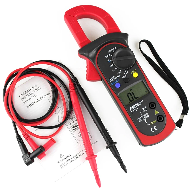 LCD Digital Clamp Multimeter OHM Amp Volt Meter AC/DC Current