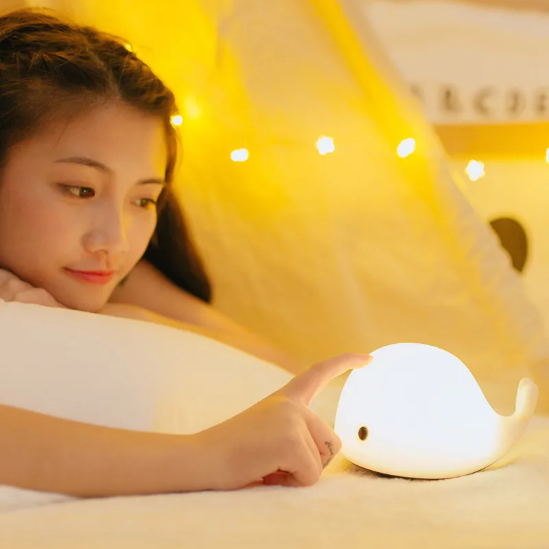 Silicone dolphin LED Night Light 3