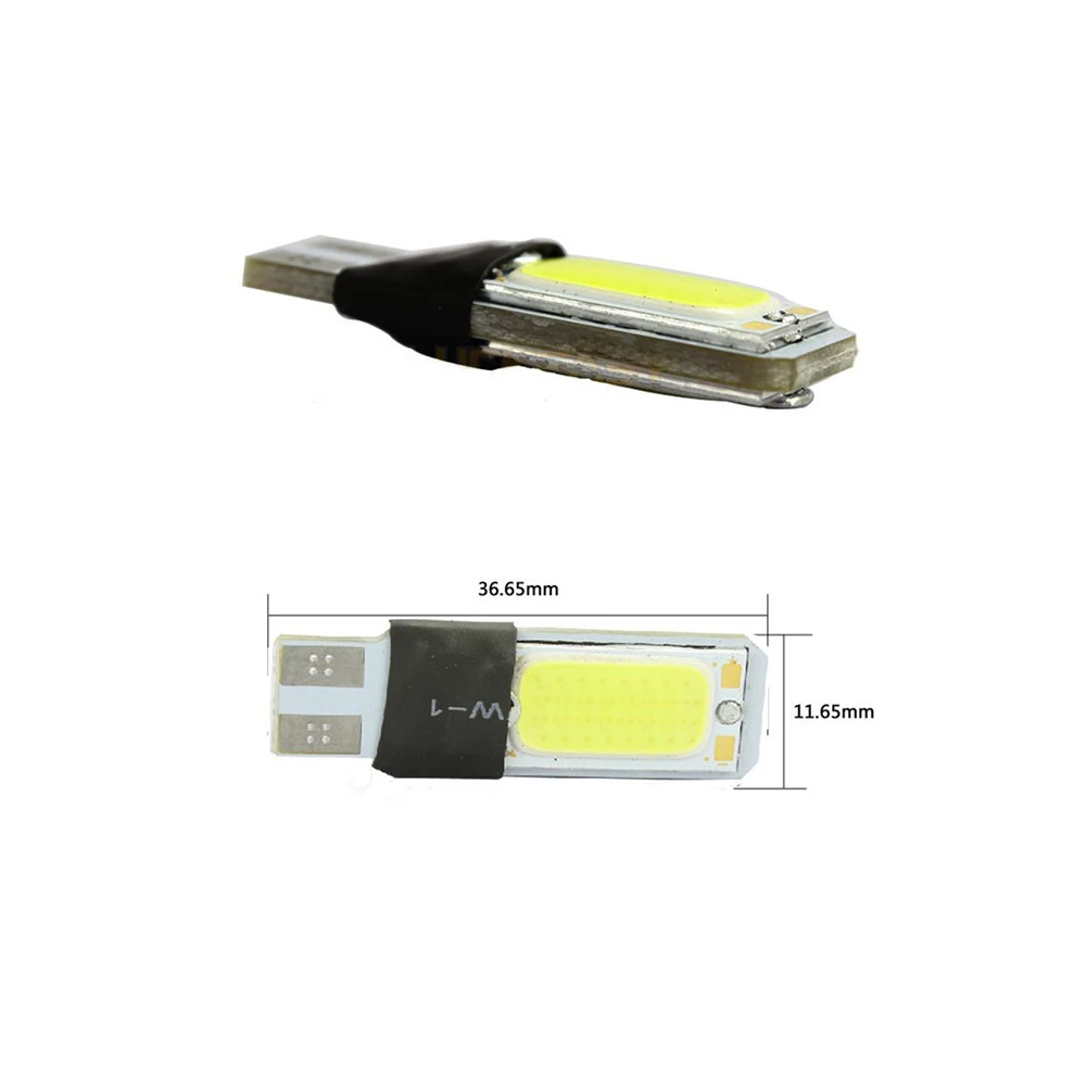 T10 w5w cob canbus 2 шт./пара просвет внешнее освещение яркий ошибок t 10 5w 12v парковки авто 5w5 лампа стайлинга автомобилей КК