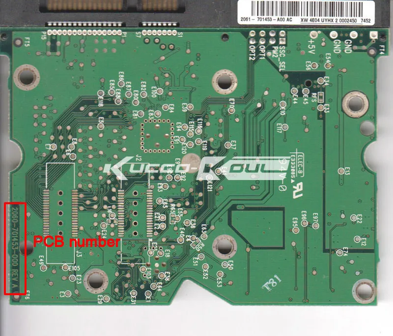 HDD PCB печатная плата 2060-701453-000 REV A для WD 3,5 SATA ремонт жесткого диска Восстановление данных