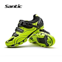 Santic Мужской горный велосипед обувь велосипедный костюм обувь для велоспорта дышащая противоскользящая велосипедная обувь кроссовки Ciclismo 3 цвета